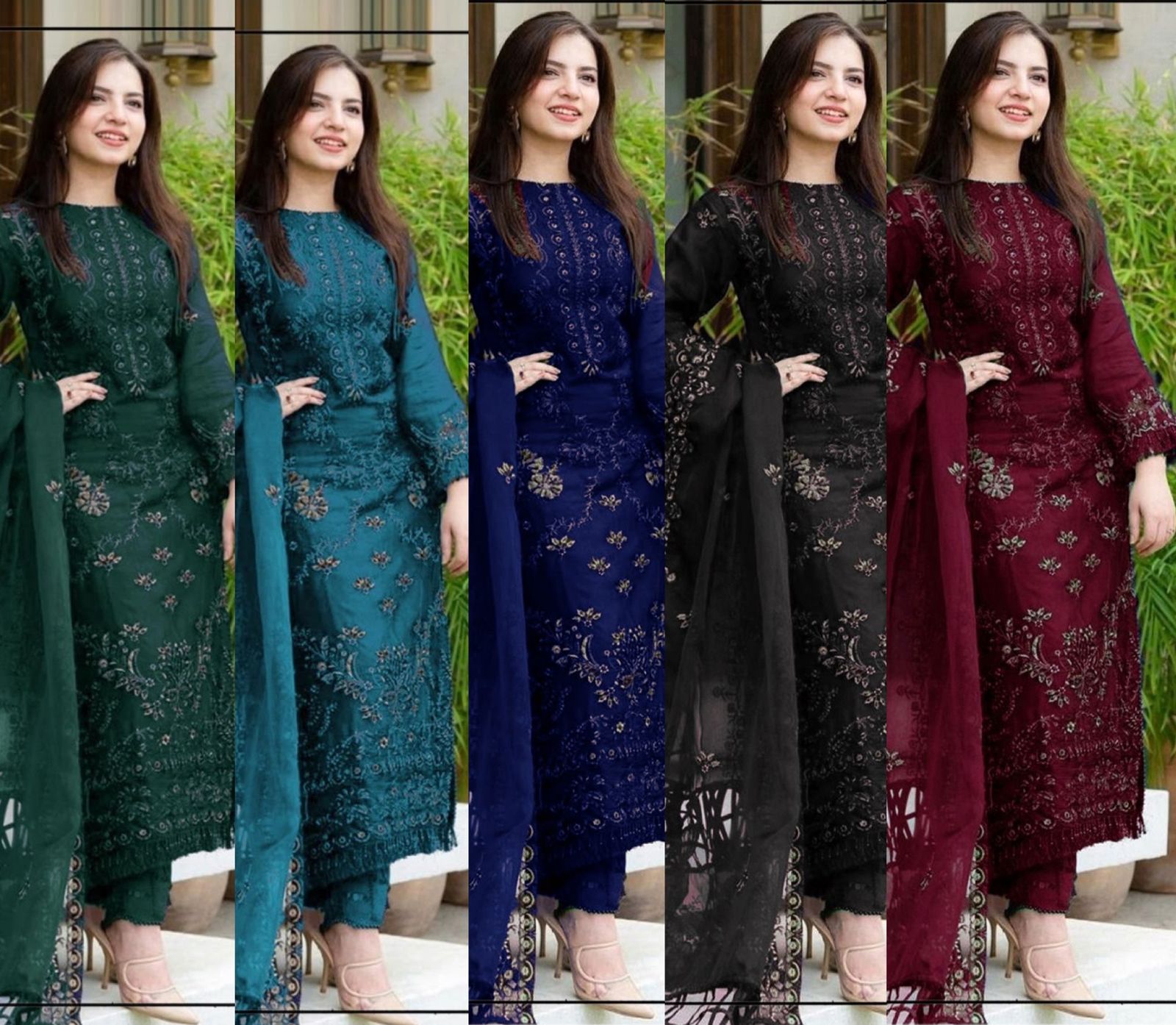 3pc Embroided suit for female